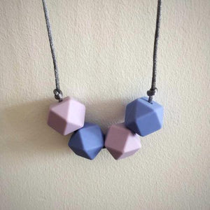 Blueberry Silicone Teething Necklace - Little Buds Teethers