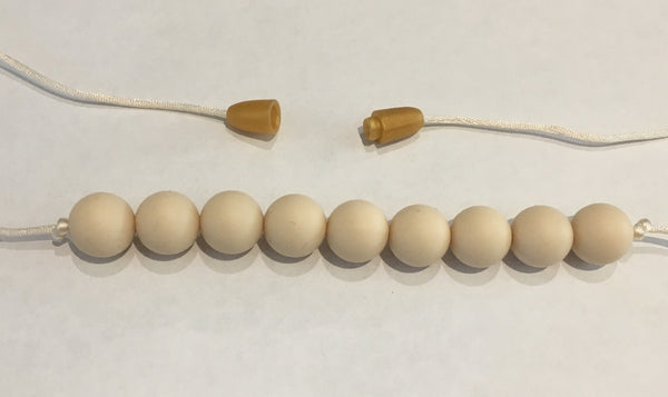 Pure Cream Teething Necklace - Little Buds Teethers