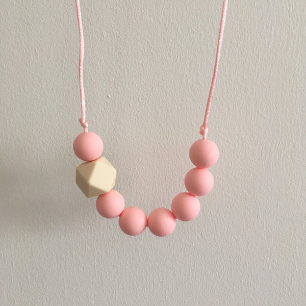 Blush Teething Necklace - Little Buds Teethers