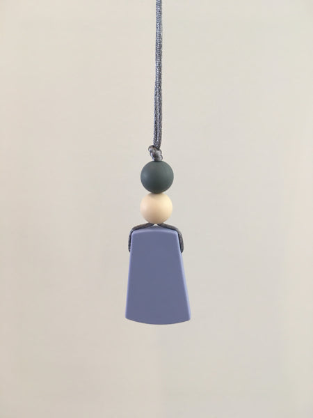 Blue Pendant Teething Necklace
