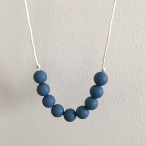 Pure Blue Teething Necklace - Little Buds Teethers