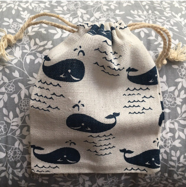 Whale Teething Necklace Storage Bag - Little Buds Teethers