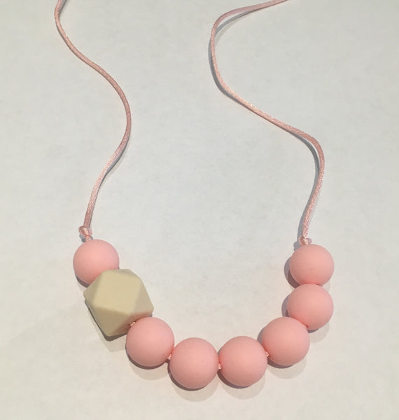 Blush Teething Necklace - Little Buds Teethers